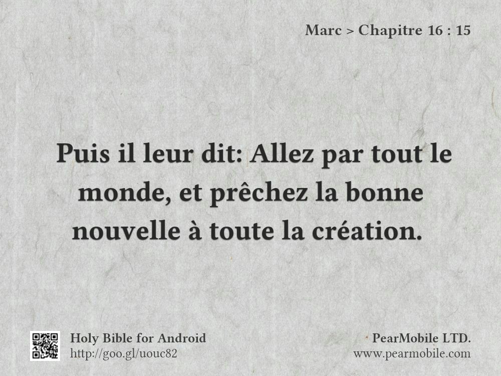 Marc, Chapitre 16:15